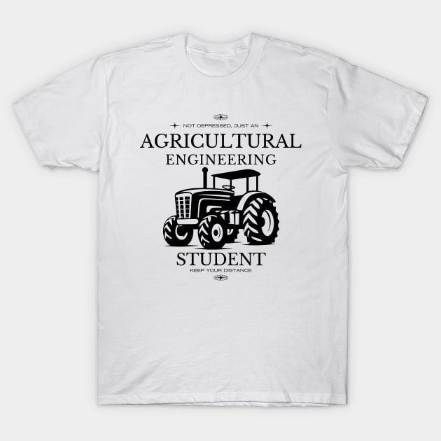 Agricultural Engineering - White Version - Engineers T-Shirt by Millusti